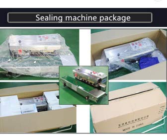 Kolice Commercial Automatic Continuous Sealing Machine - Industrial Horizontal Bag Sealer for Food Packaging, PVC Bags & Films - Ideal for Popsicle, Snack & Frozen Food Packing