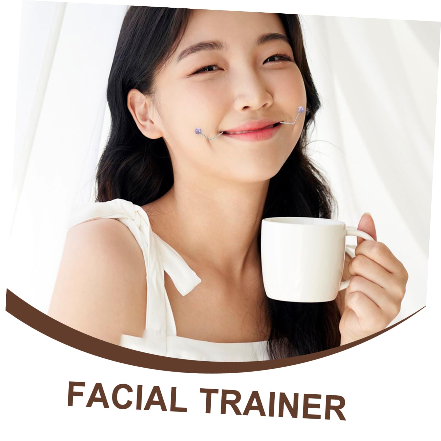 MagicLulu 1 Pair Alloy Facial Dimple Trainer - Face Scrubber & Massager for Smile Exercise, Skin Cleansing & Relaxation | Purple | Perfect for Daily Skincare Routine & Spa Treatments