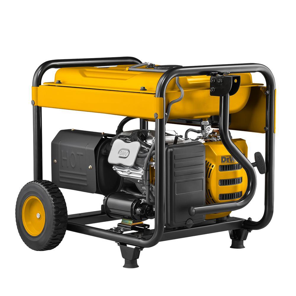 DEWALT DXGNR5700 5700W/7125W Portable Gas Generator with Auto Idle - Reliable Power for Job Sites, Camping & Emergency Backup