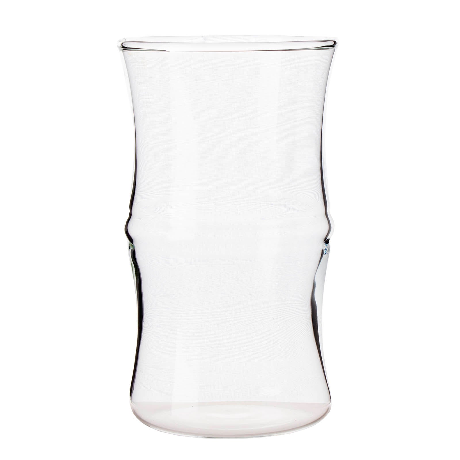 BarConic® 14oz Bamboo-Shaped Glass - Set of 4, 6 or 12 - Elegant Drinking Glasses for Cocktails, Juice & Iced Coffee - Perfect for Home Bars, Restaurants & Gifts