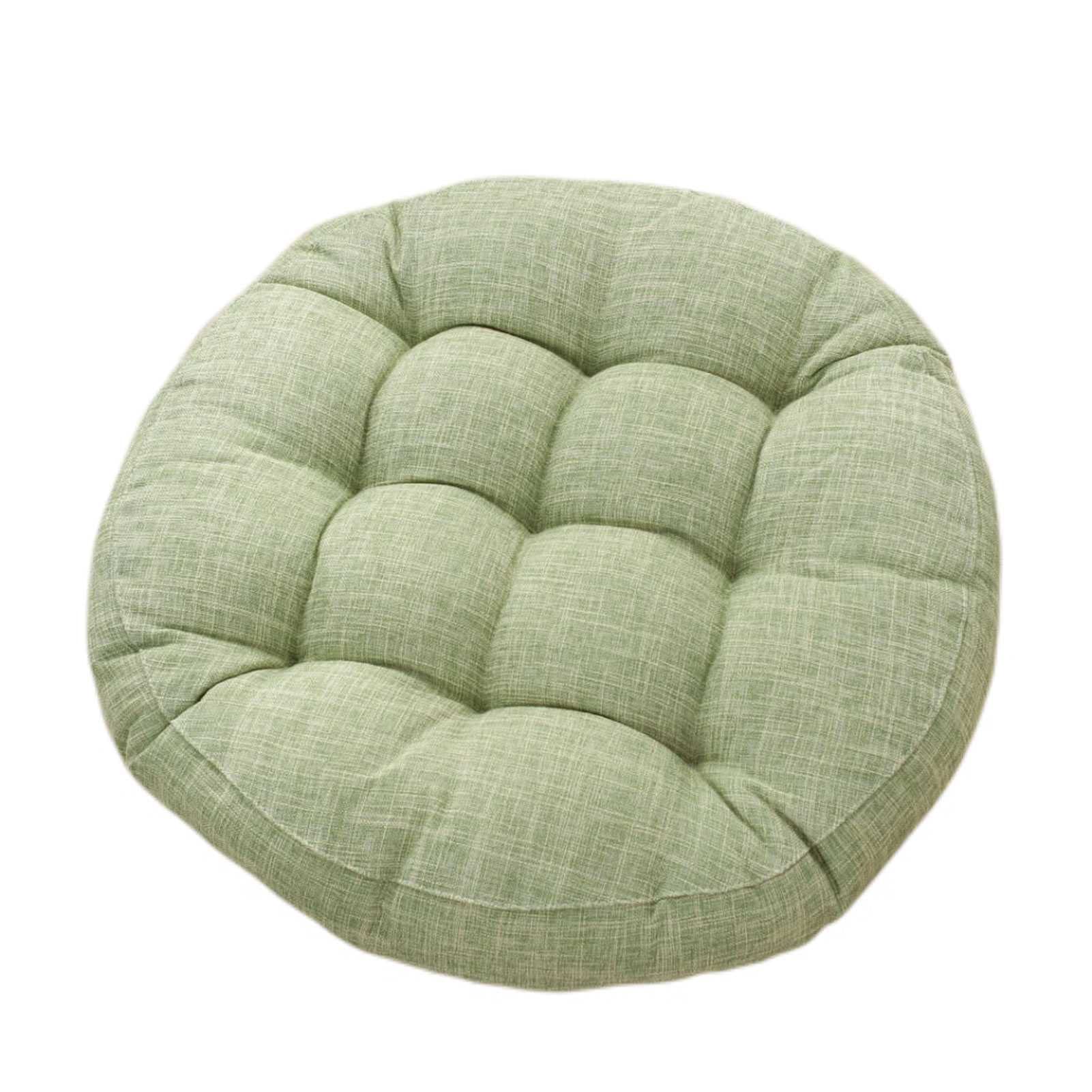 Lyubov Thick Fluffy Linen Chair Cushion - Soft Comfortable Seat Pad for Office, Reading, Kitchen & Dining Chairs - Home & Office Comfort Accessory