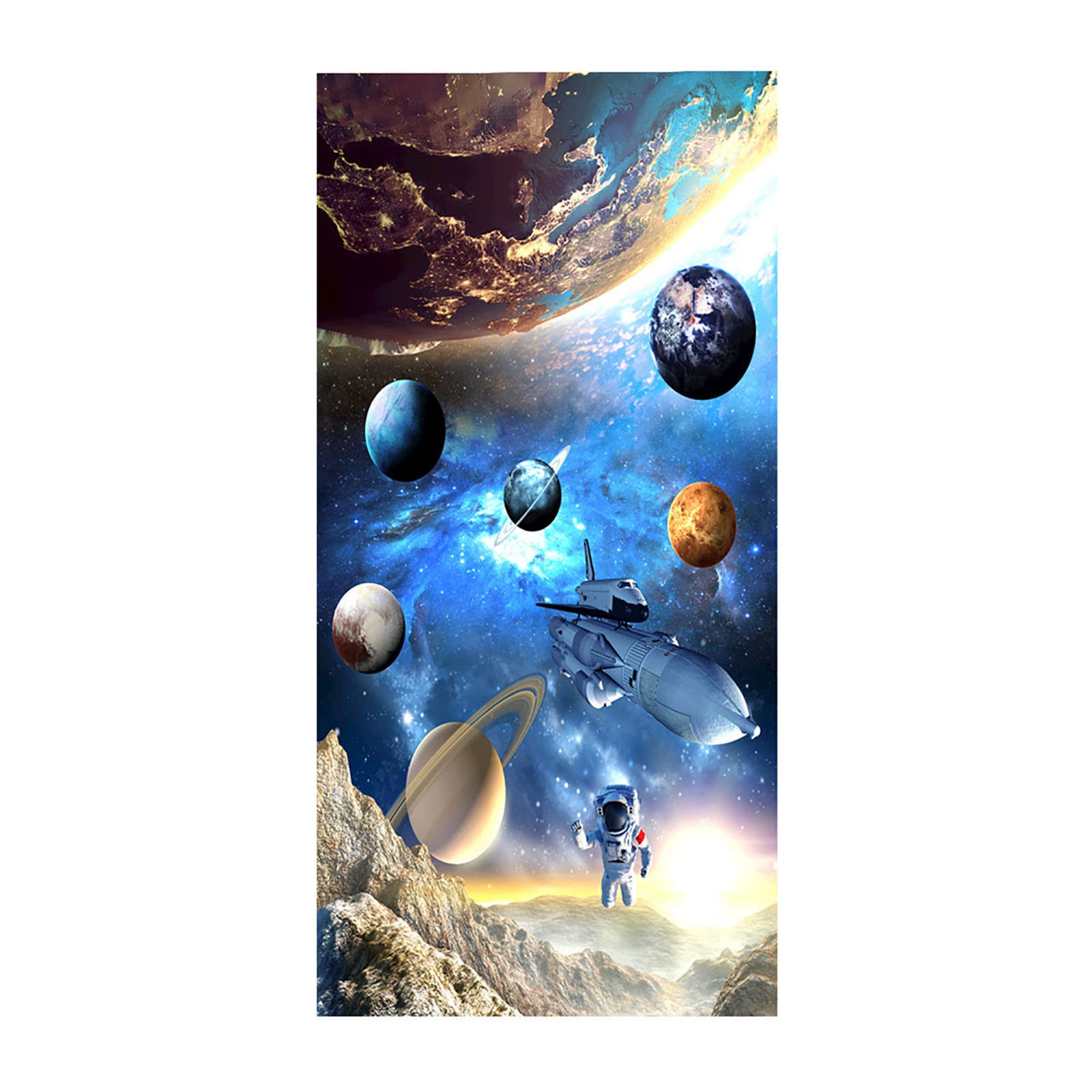 Ultra Lightweight Microfiber Beach Towels | Quick-Dry, Sandproof, Multifunctional Blue Bath Towels for Travel, Camping, and Poolside Relaxation