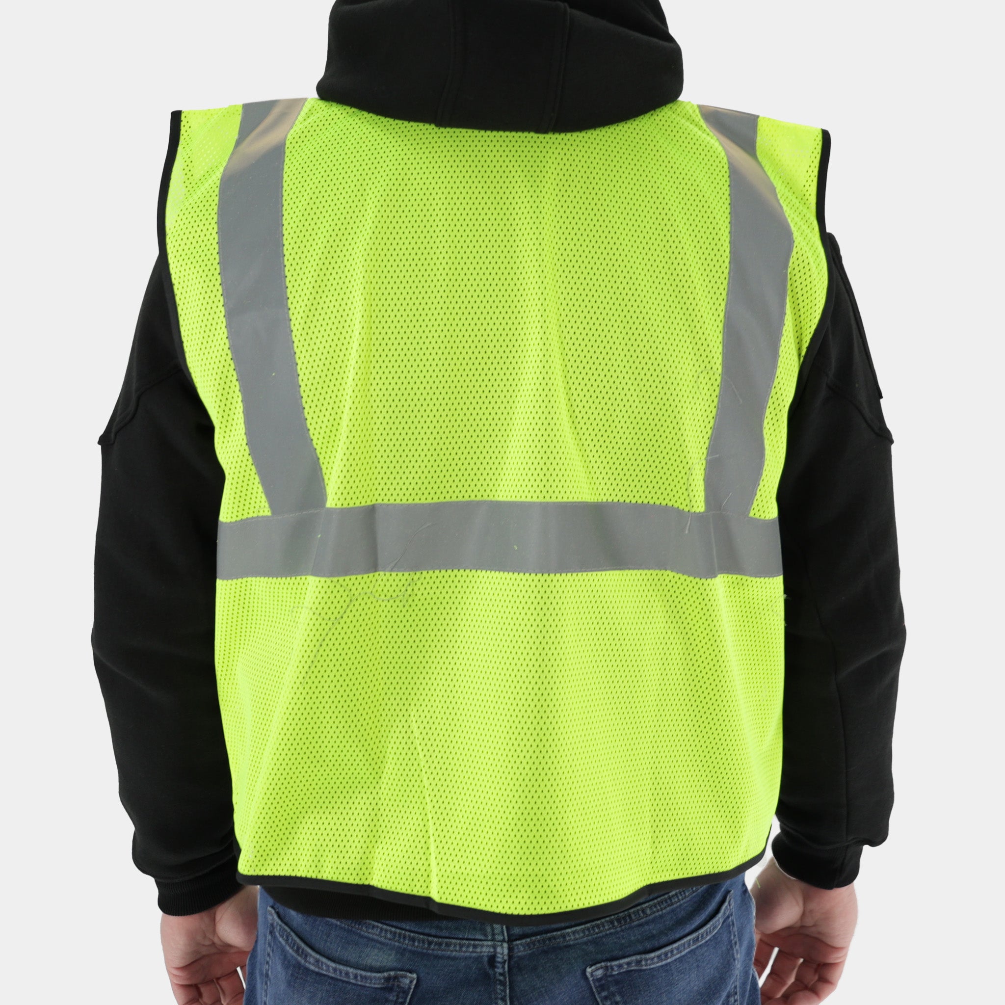 High Visibility Economy Lime Safety Vest (1-Pack) - Reflective Work Vest for Construction, Road Crews & Outdoor Safety