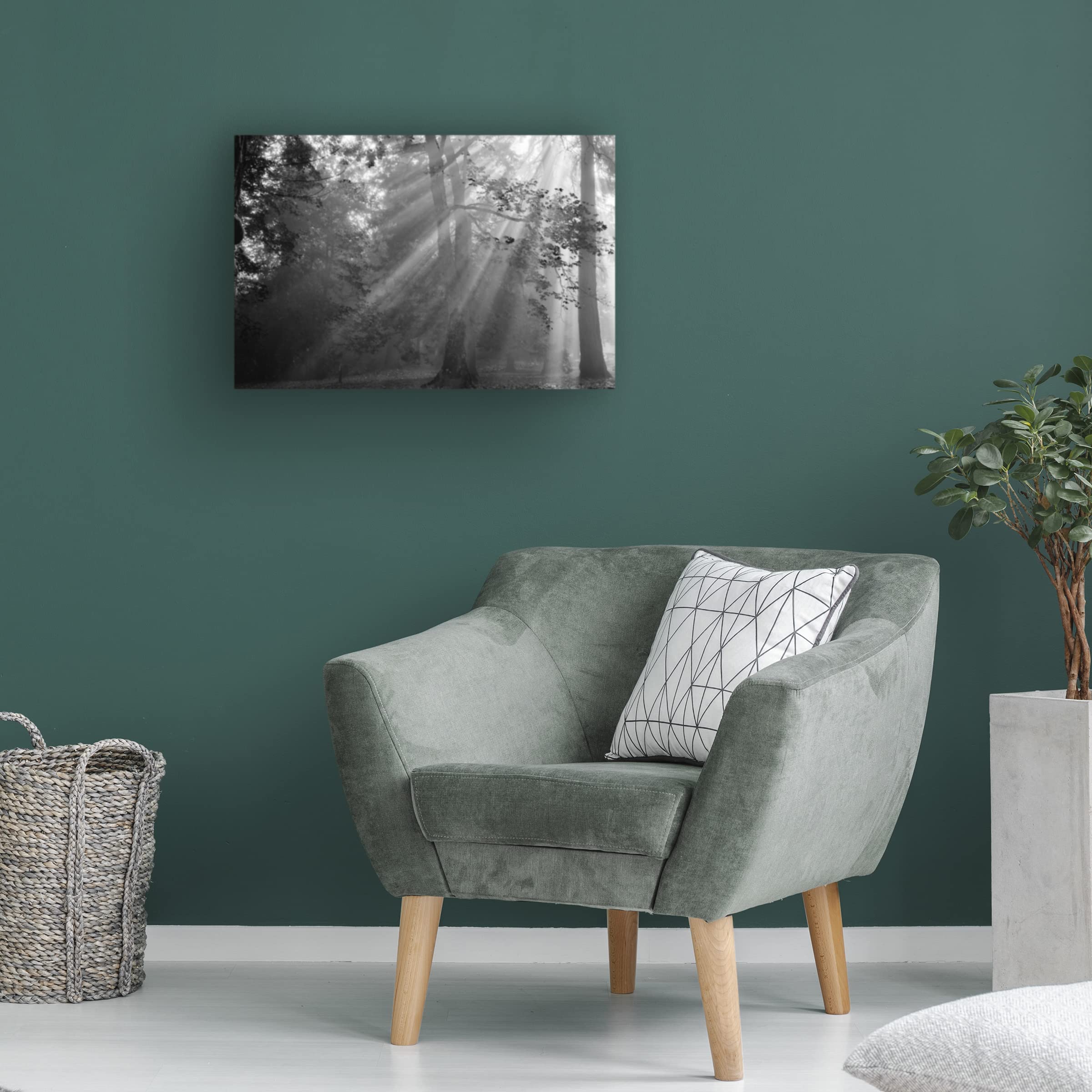 Trademark Fine Art 'In A Haze' Canvas Wall Art Print by Tim Oldford - Modern Abstract Painting for Living Room, Bedroom & Office Decor
