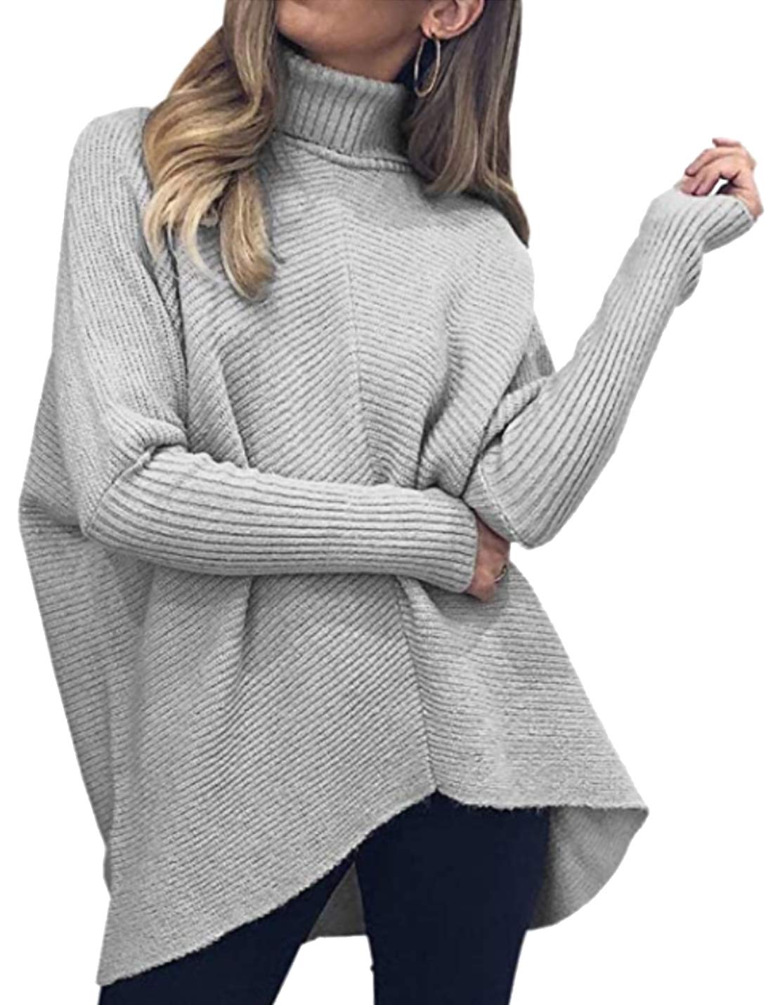 Locachy Women's Casual Turtleneck Pullover Sweater - Soft Cable Knit Short Sleeve Jumper Top for Fall & Winter | Perfect for Office, Date Night & Weekend Outfits