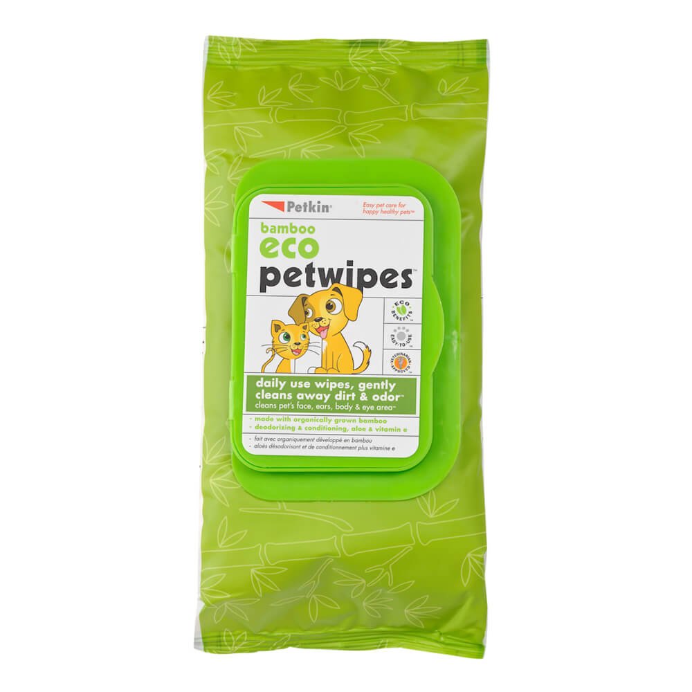 Eco-Friendly Bamboo Pet Wipes for Dogs & Cats - 80 Count | Gentle Cleaning for Paws, Face & Body | Perfect for Travel, Grooming & Daily Use