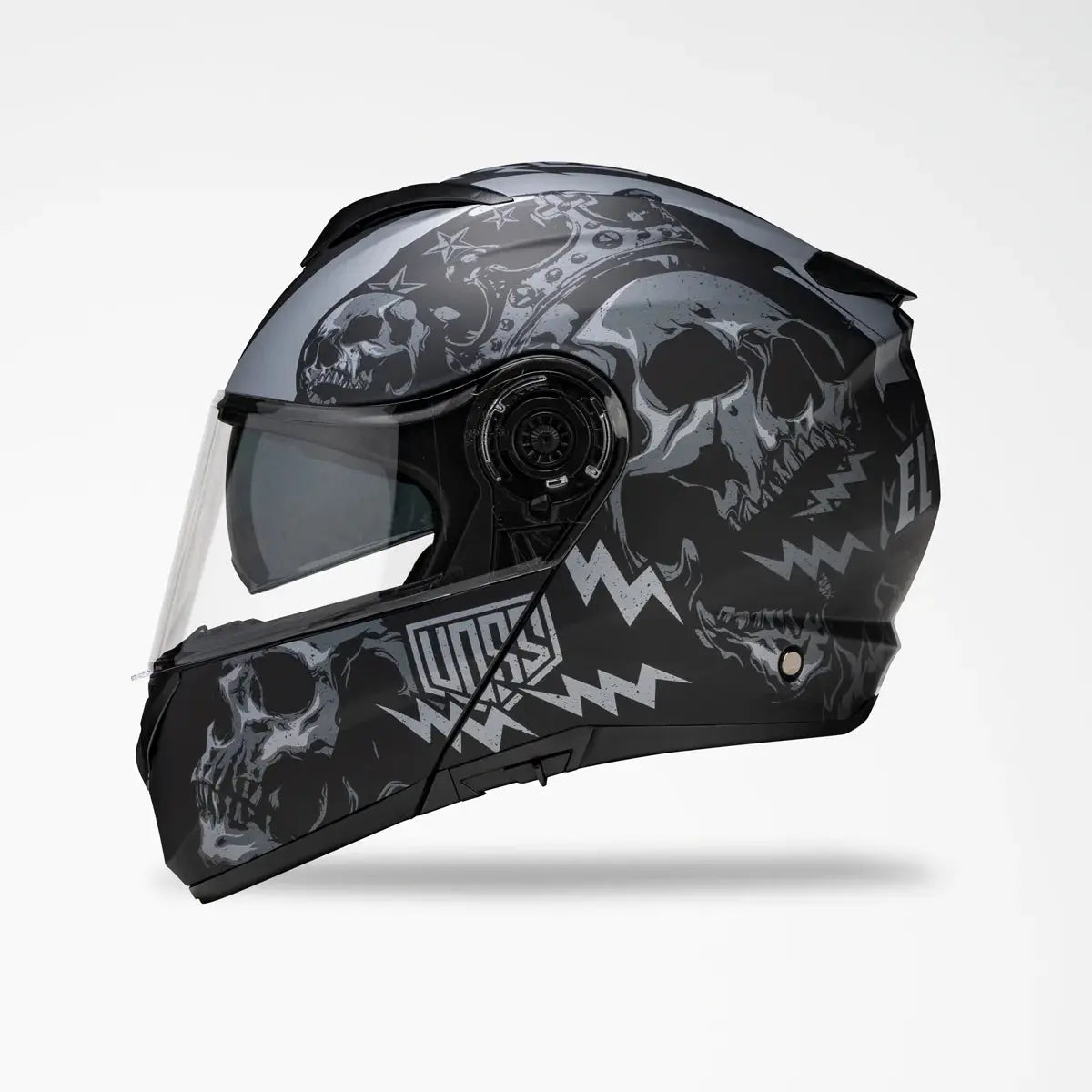 VOSS 580 Conquest Modular Two-Tone Motorcycle Helmet - Lightweight & Durable for Street Riding & Cruising