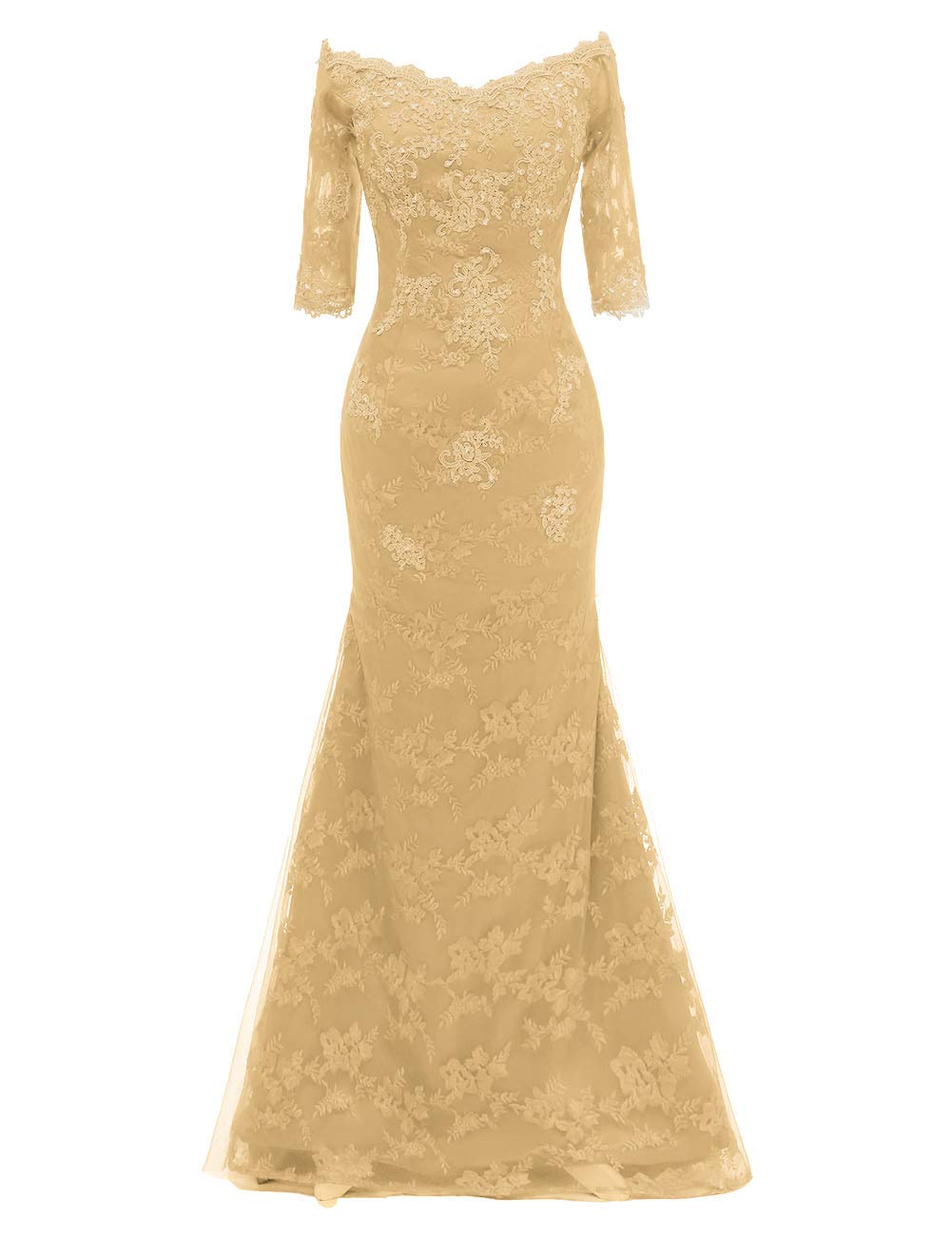 Elegant Long Sleeve Lace Mermaid Prom Dress for Women - Formal Evening Gown for Weddings, Galas & Special Occasions