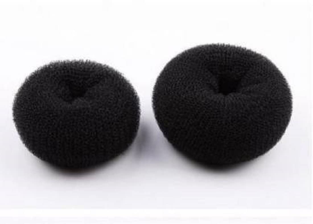 Abrish Donut Hair Maker - Pack of 2 for Perfect Hair Bun & Updo Styling - Great for Weddings, Parties & Everyday Hairstyles