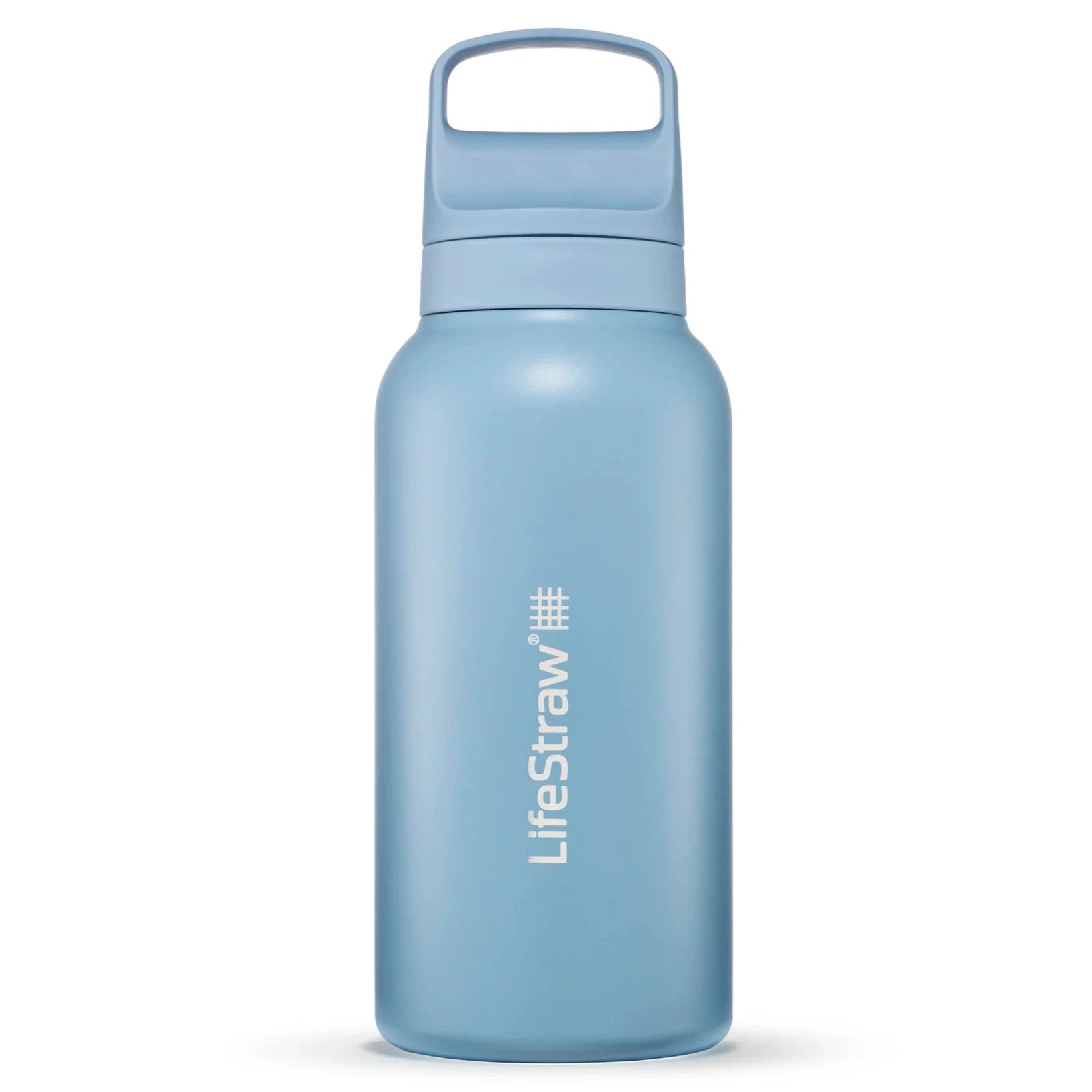 LifeStraw Go 2.0 Stainless Steel Water Filter Bottle - 700ml BPA-Free Portable Water Purifier for Hiking, Camping & Travel - Removes 99.9% of Bacteria & Parasites