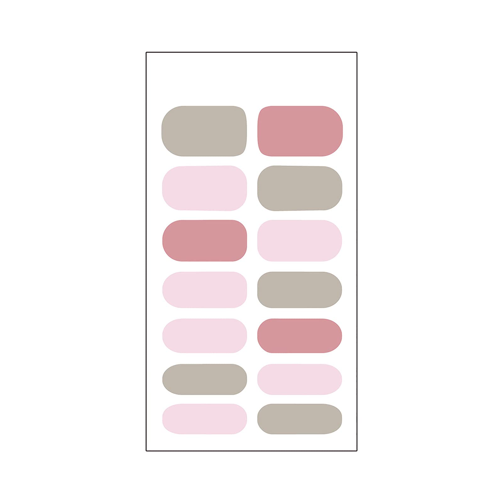 Pure Nail Color Stickers - Waterproof Nail Polish Stickers for Kids & Adults - DIY Nail Art Kit for Home, Parties & Salon Use