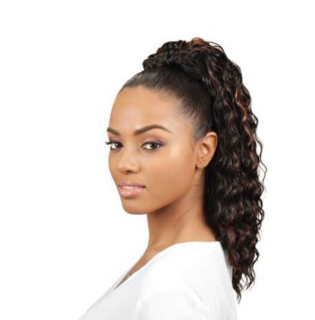 EVE HAIR CASABLANCA Drawstring Ponytail Extension - 100% Human Hair FHP 357 for Women | Perfect for Daily Wear, Parties & Special Occasions