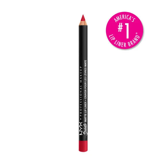NYX Professional Makeup Suede Matte Lip Liner - Long-Lasting, Waterproof Lip Pencil for Precise Definition | Perfect for Everyday Wear, Night Out & Special Occasions