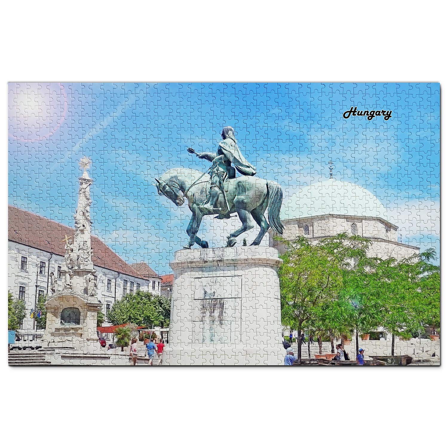 1000-Piece Hungary Pecs Travel Souvenir Wooden Jigsaw Puzzle - Perfect for Home Decor, Gifts & Relaxation Activities