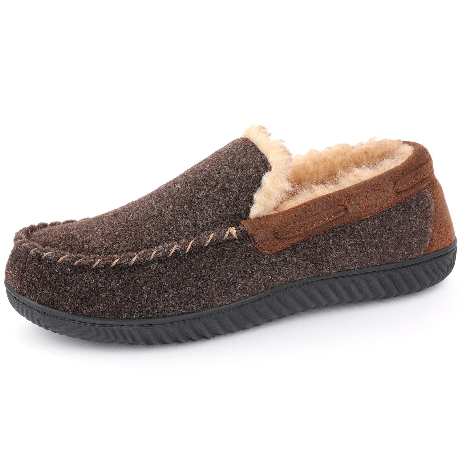 Men's Hearthfire Moc Slippers - Comfortable Indoor/Outdoor House Shoes for Relaxing at Home, Camping & Backyard Lounging