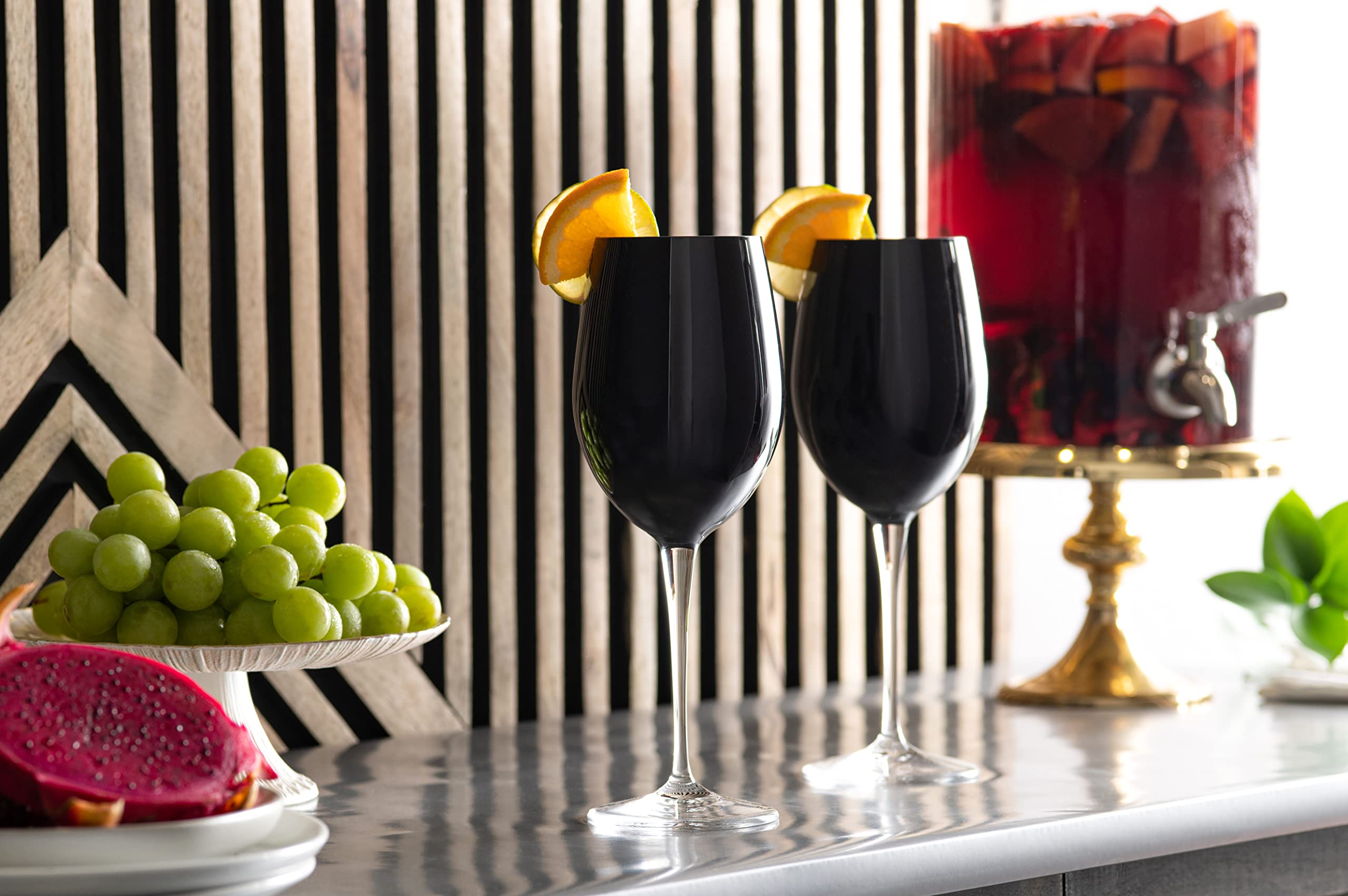 Premium Barski Goblet Set of 6 - 18oz Elegant Stemmed Wine Glasses for Red Wine, Water & Cocktails - Crystal Clear European Made Glassware - Perfect for Dinner Parties, Weddings & Home Entertaining
