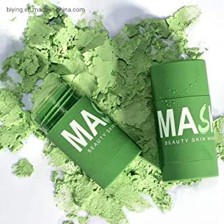 KTABRIZ Green Clay Stick Mask for Deep Cleansing & Detoxifying - Pack of 1 | Natural Face Mask for Acne, Blackheads & Oily Skin | Perfect for Spa Day & At-Home Skincare Routine