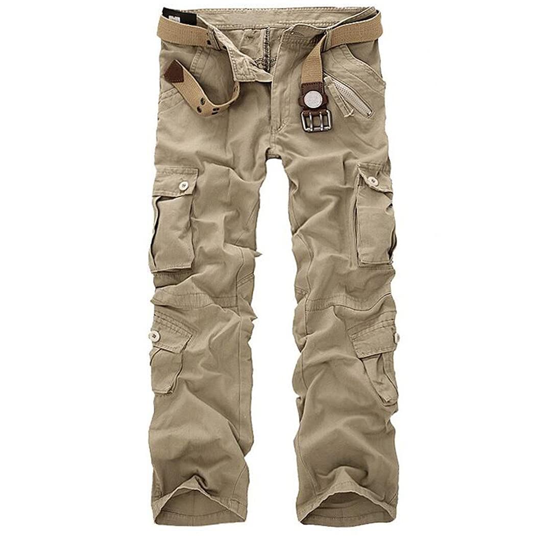 KEHAIOO Men's Cargo Pants - Casual Loose Fit Military Camouflage Joggers with Multiple Pockets | Plus Size Streetwear | Perfect for Outdoor Activities, Hiking & Urban Fashion