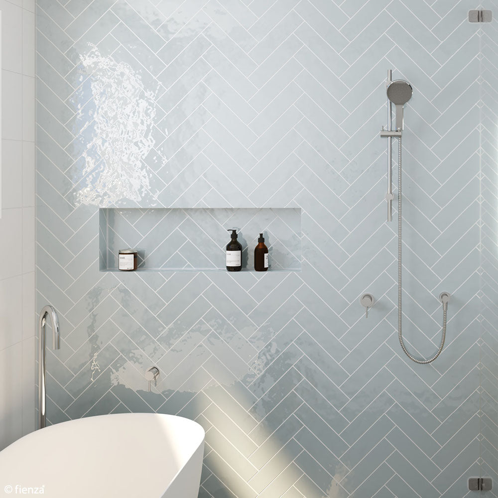 Fienza Kaya Rail Shower System in Chrome - Modern Bathroom Shower Fixture for Spa-Like Experience at Home