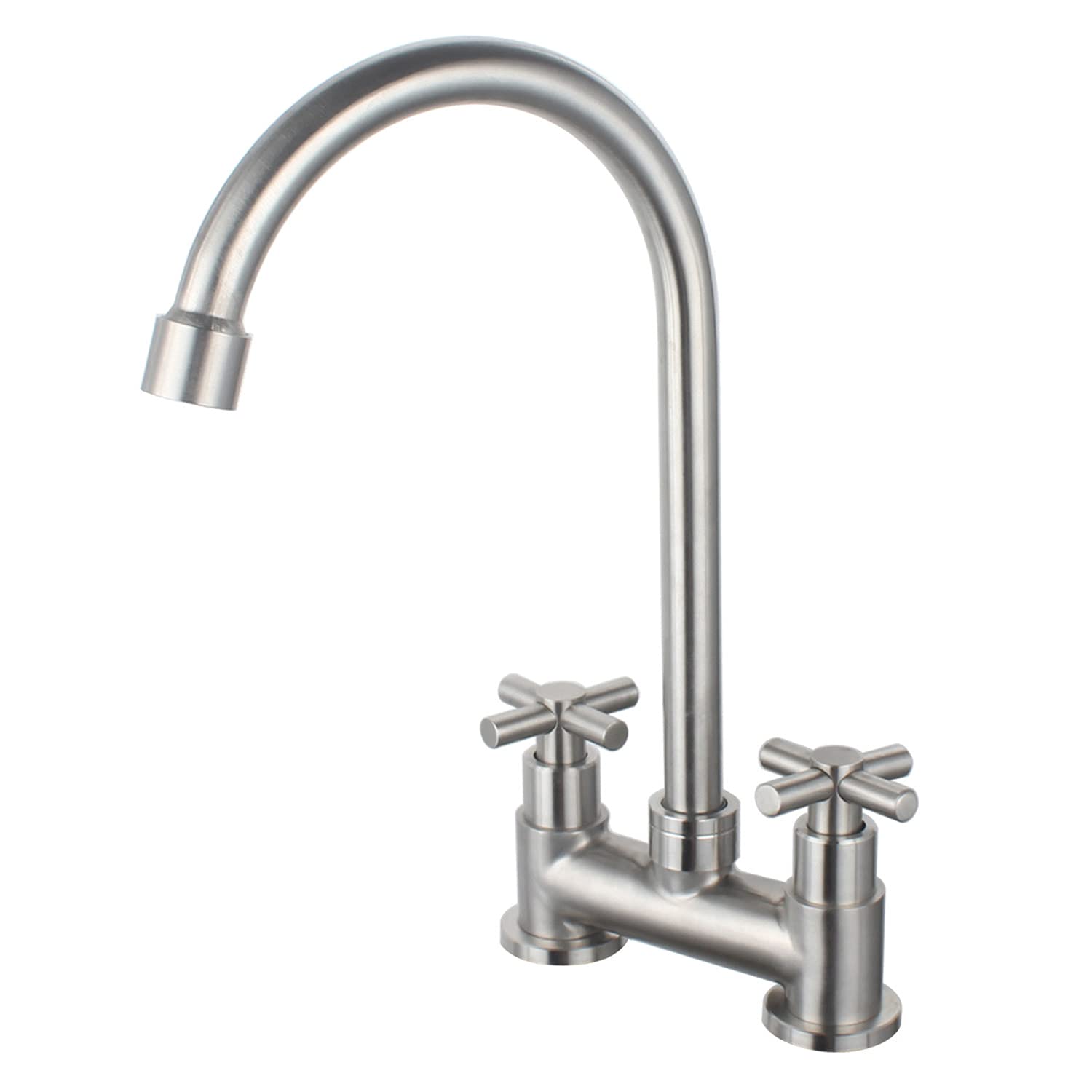 Stainless Steel Brushed Nickel 2 Hole 4