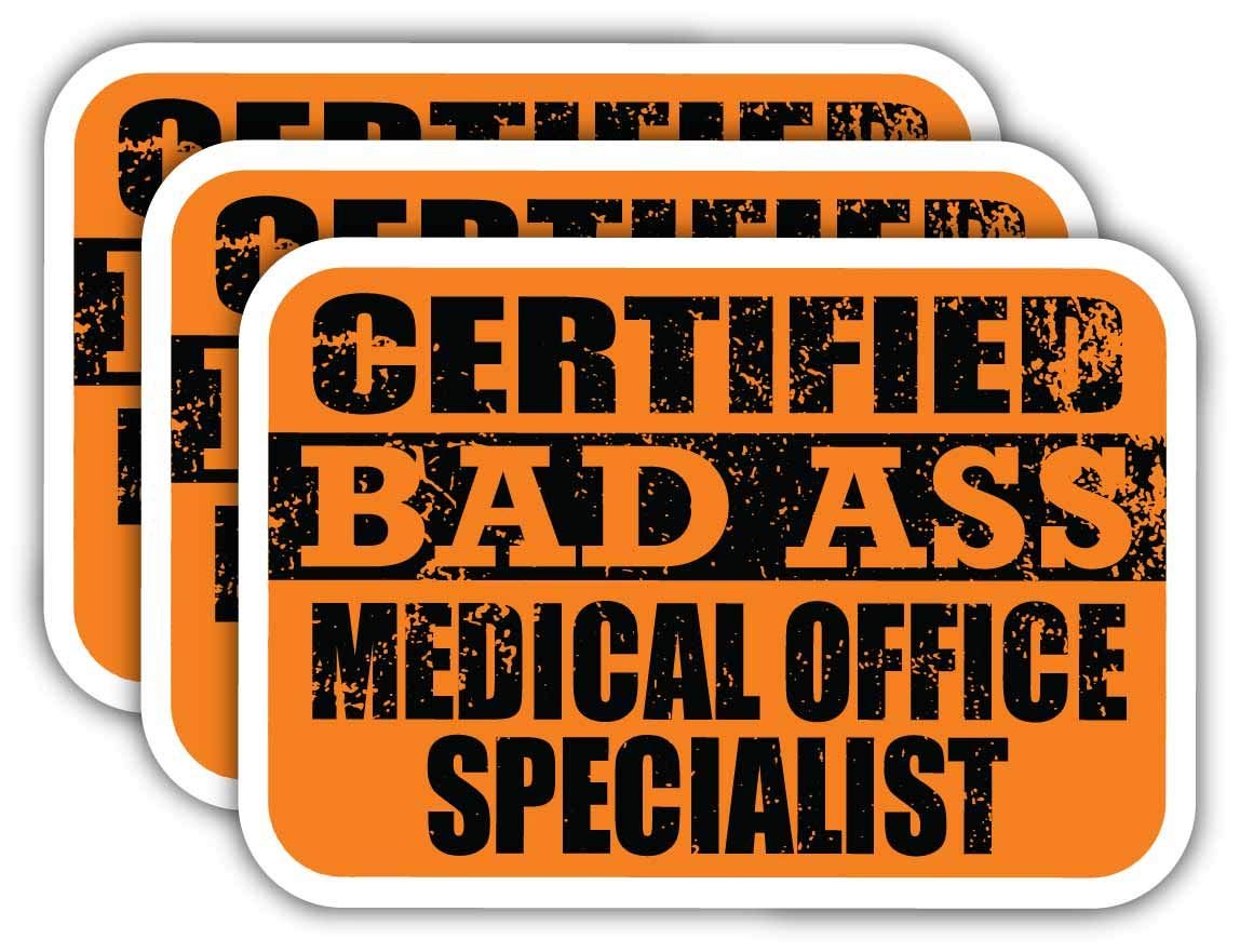 Certified Medical Office Stickers - Funny Job Decals for Laptops & Cars