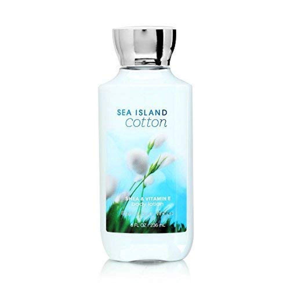 Bath & Body Works Signature Collection Body Lotion - Sea Island Cotton Scent, 8 oz | Hydrating Moisturizer for Soft Skin | Perfect for Daily Use, Gifts & Relaxation