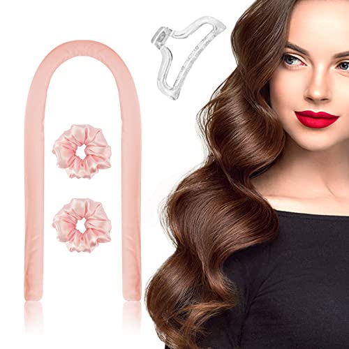 Heatless Hair Curlers for Long Hair - No Heat Silk Hair Rollers & Headband Set for Overnight Curling | Perfect for Bedtime, Travel, and Damage-Free Styling
