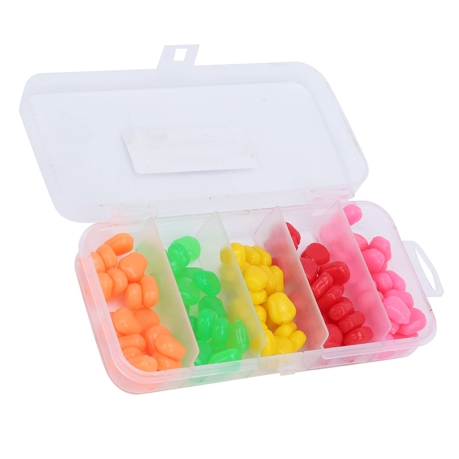 Soft Corn Kernel Fishing Bait - 5 Color Set (100 Capsules) | Durable & Realistic Corn Lure for Bass, Trout & Catfish | Perfect for Freshwater & Saltwater Fishing