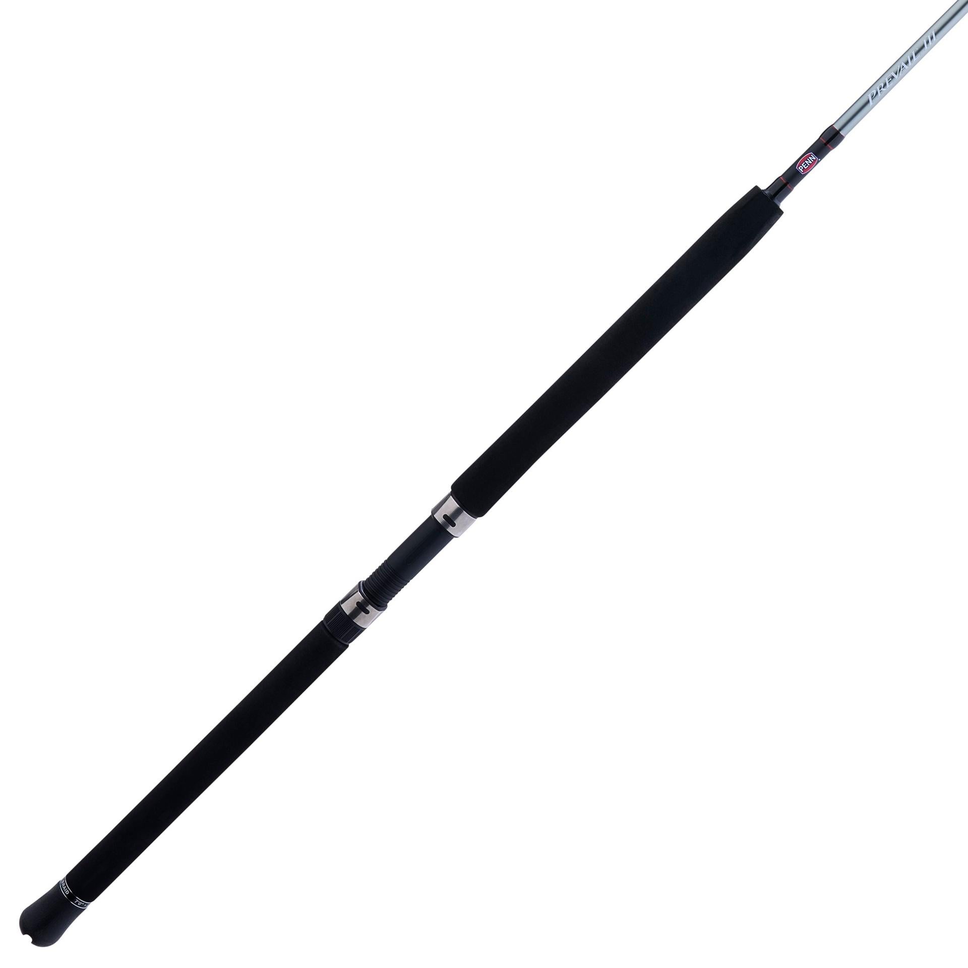 Prevail III Conventional Boat Fishing Rod - Saltwater & Freshwater Trolling Rod for Offshore & Inshore Fishing - Heavy Duty Boat Fishing Rod for Tuna, Marlin, and Big Game Fish