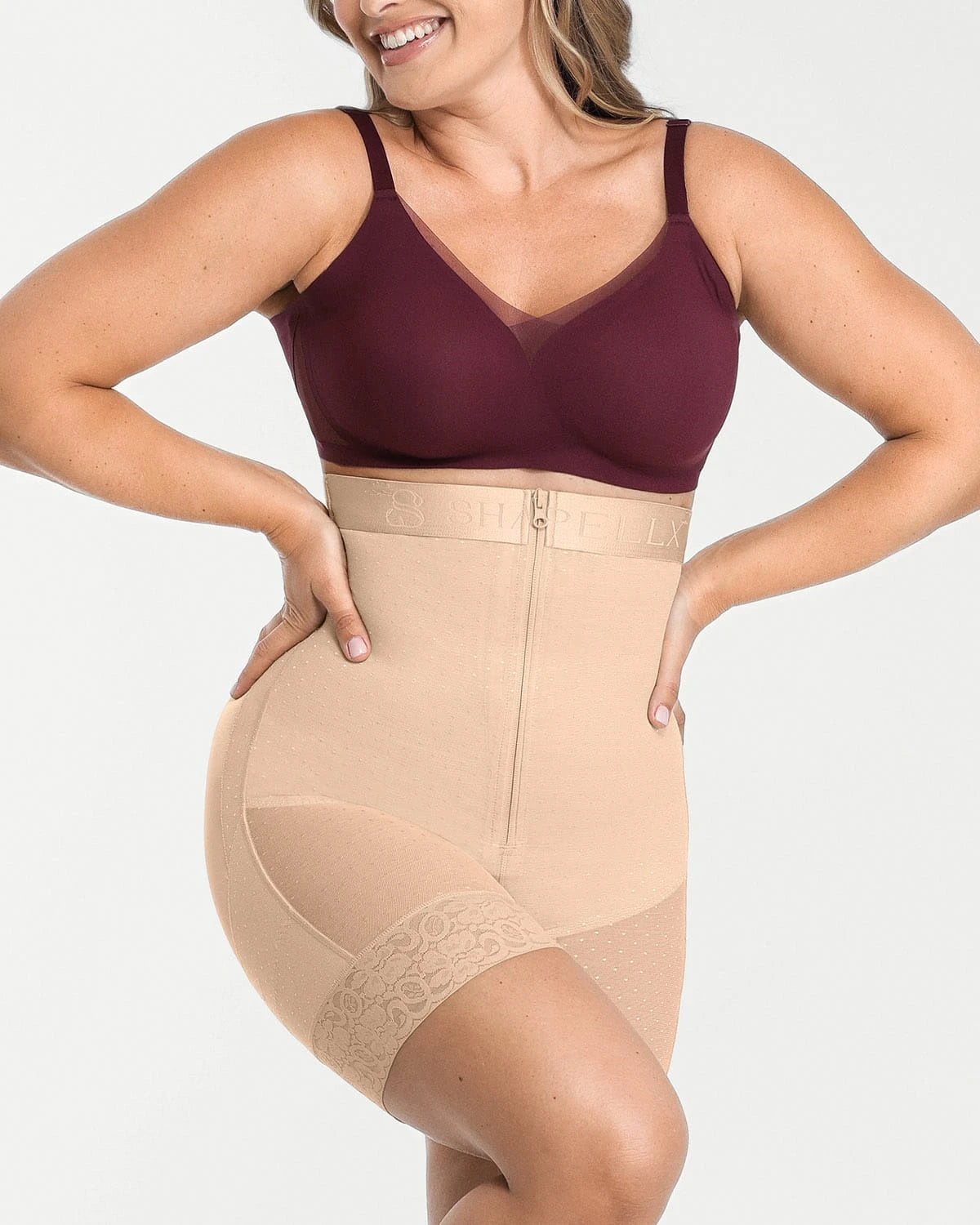 AirSlim® High Waist Butt Lifting Polka Dot Shorts for Women - Sexy Tummy Control Shapewear - Perfect for Workout, Yoga & Summer Outfits