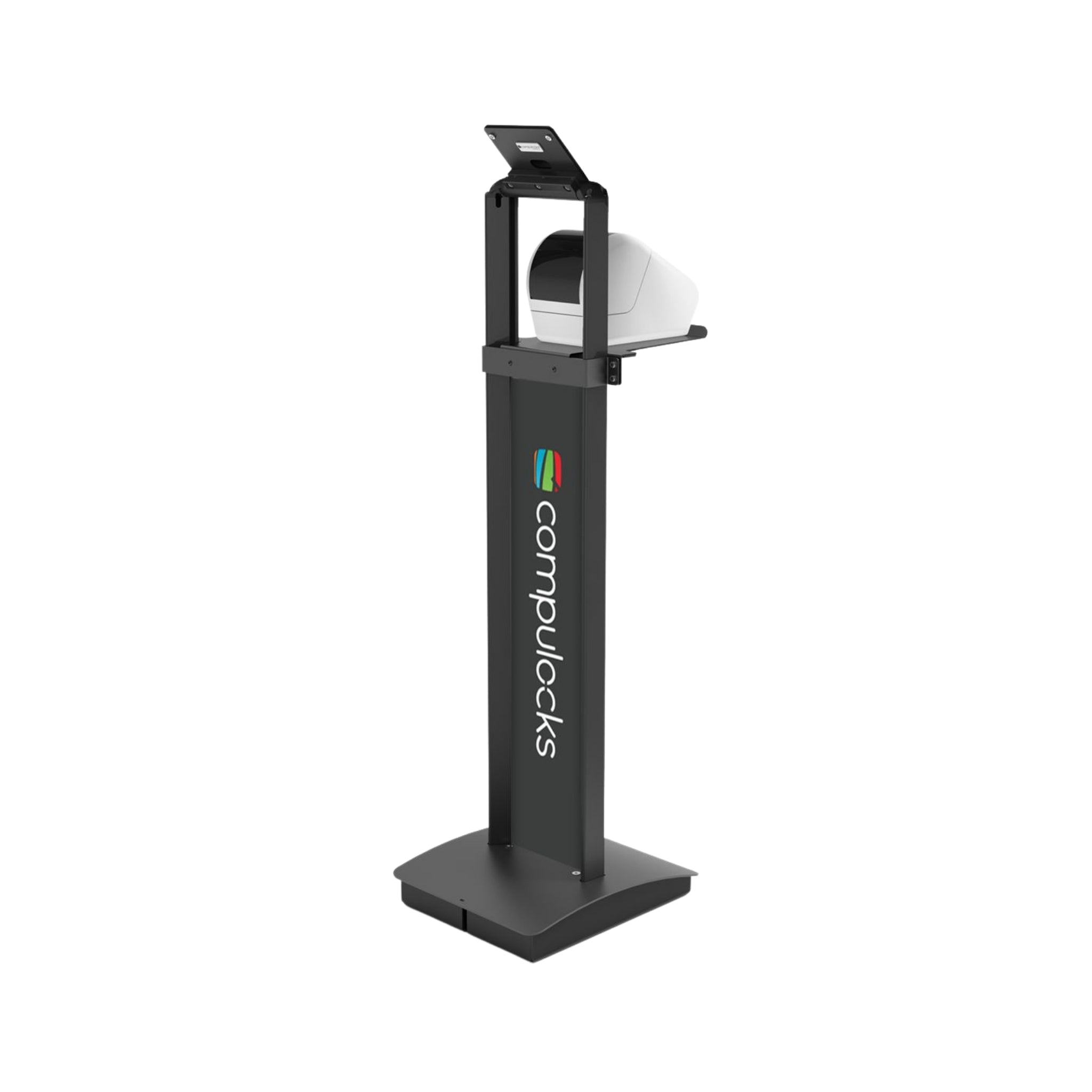 Compulocks BrandMe Adjustable Tilt Kiosk Tablet Floor Stand - Secure iPad Mount for Retail, Restaurant & Public Spaces