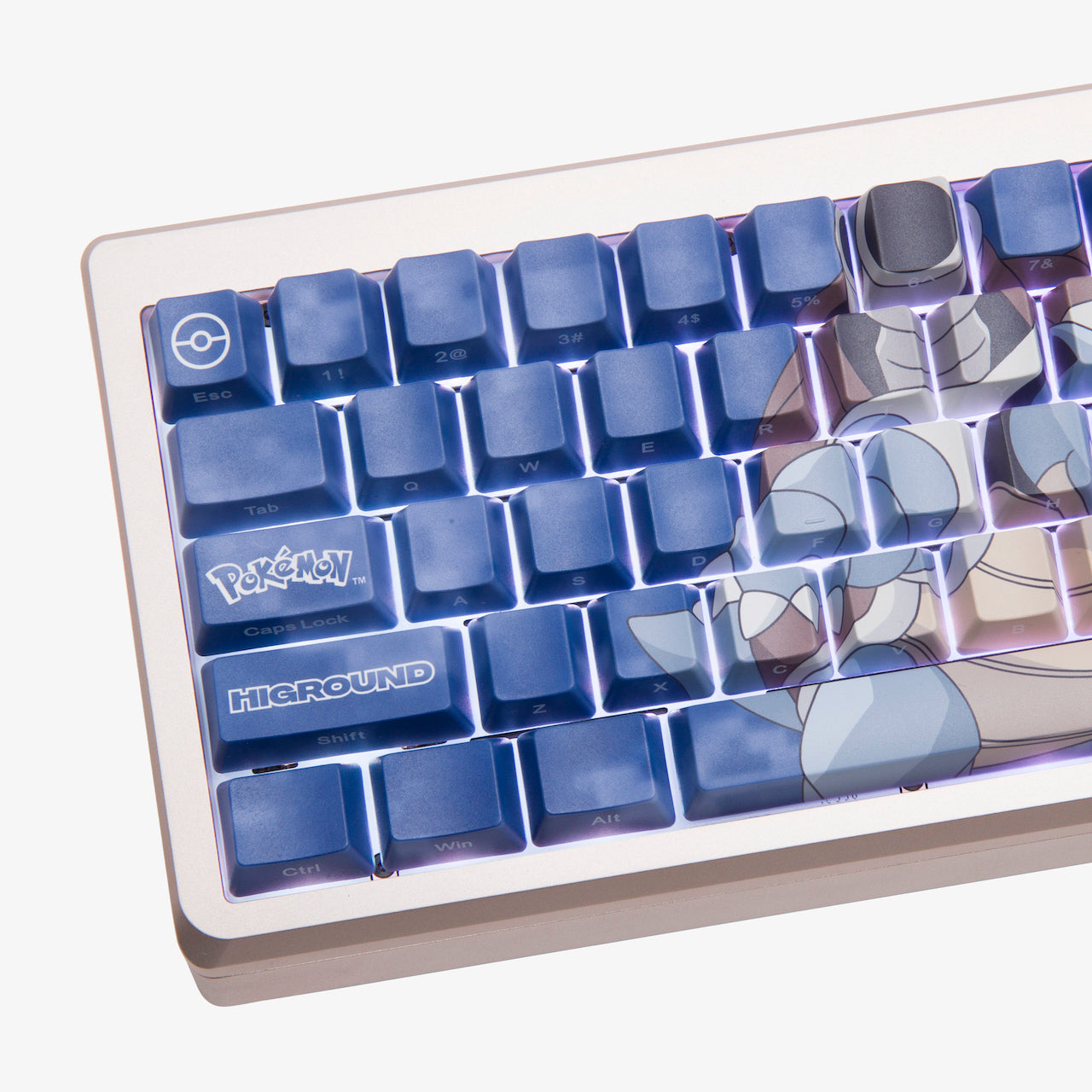 Pokémon + HG Summit 65 Keyboard 2.0 - Blastoise Themed Mechanical Gaming Keyboard for PC & Mac | Perfect for Gaming, Typing & Streaming
