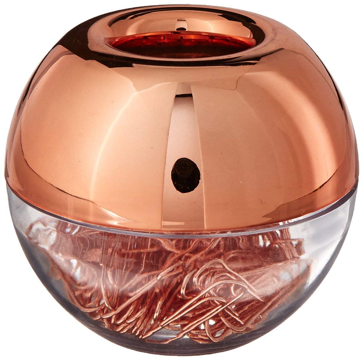 Rose Gold Magnetic Paper Clip Holder with 100 Pcs 1.1