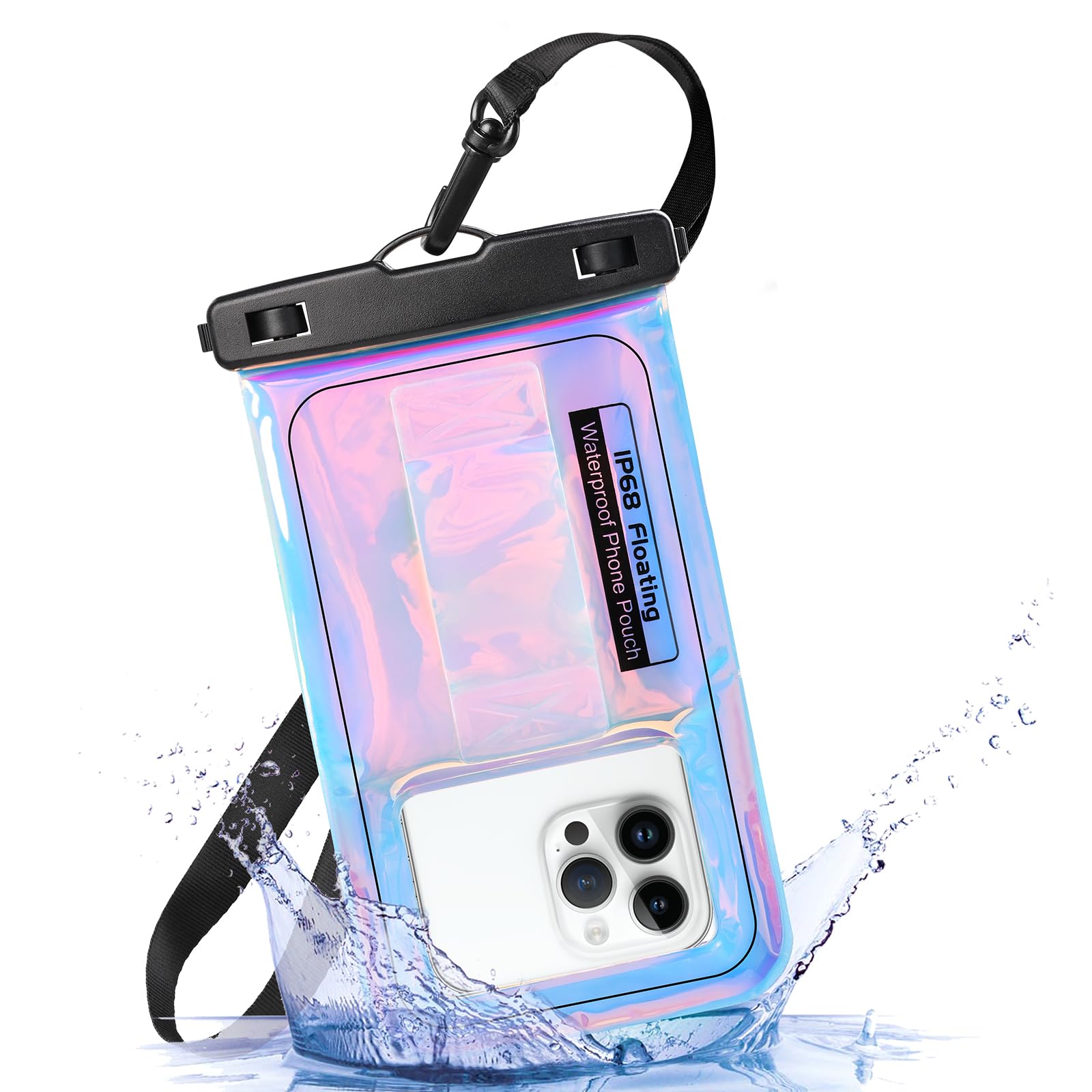 Waterproof Phone Pouch Floating Case - Universal Dry Bag for iPhone 15 14 13 12 11 Pro Max, Galaxy S24 S23 S22 Ultra, Google Pixel (Up to 7.5