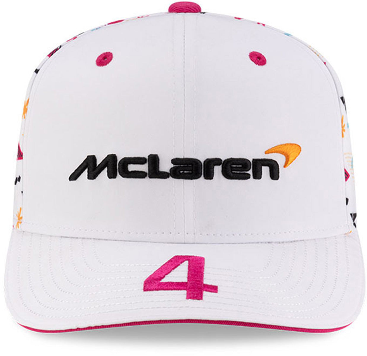 McLaren F1 New Era 9Seventy Lando Norris Miami GP Stretch Snapback Driver Cap - Official F1 Racing Hat for Men, Stylish Baseball Cap for Motorsport Fans - Perfect for Grand Prix Events, Car Racing & Streetwear Fashion