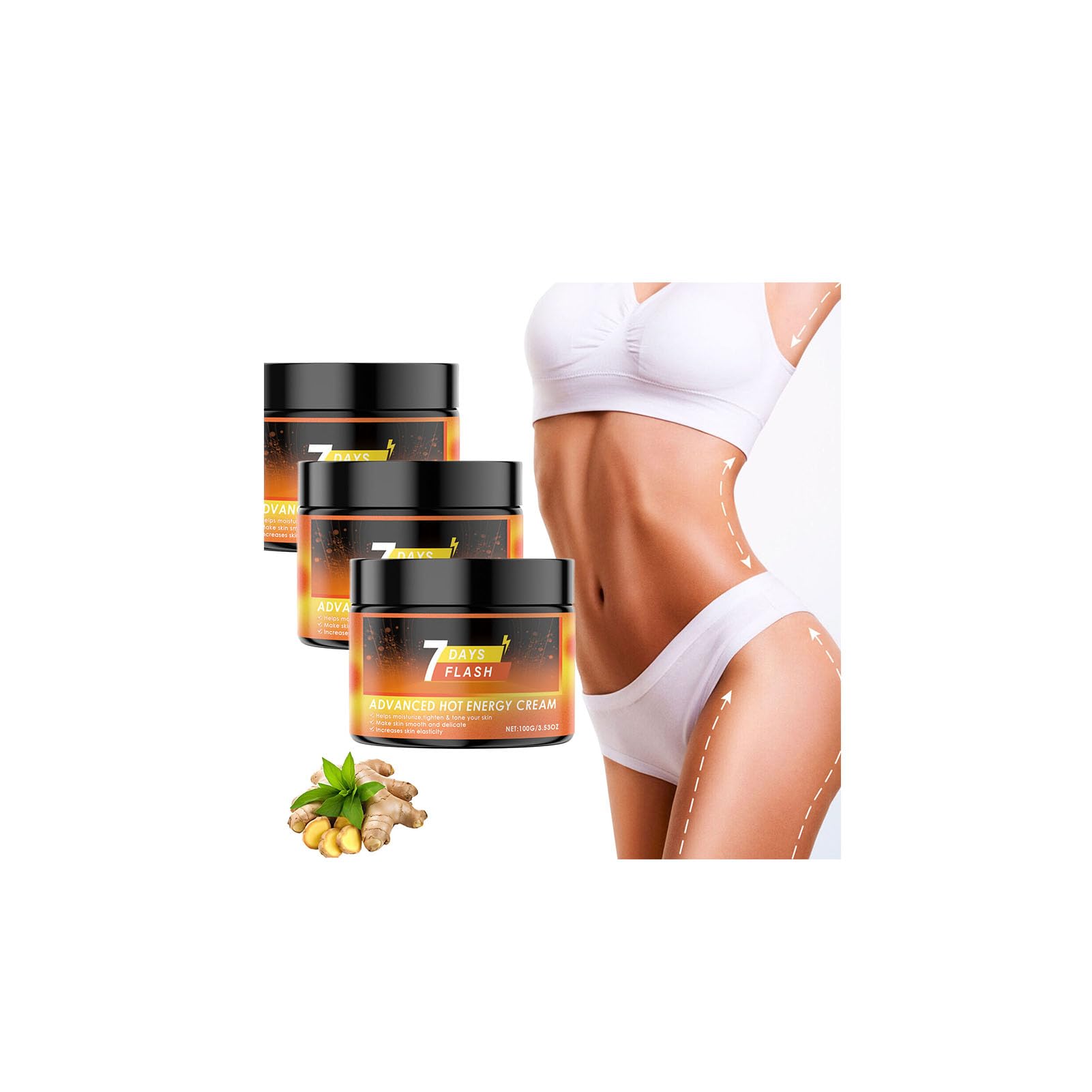 Advanced Hot Sweat Cream - 7 Day Flash Sweat Enhancer for Smooth & Delicate Skin | Body Care Cream for Sauna, Workout & Post-Exercise Recovery