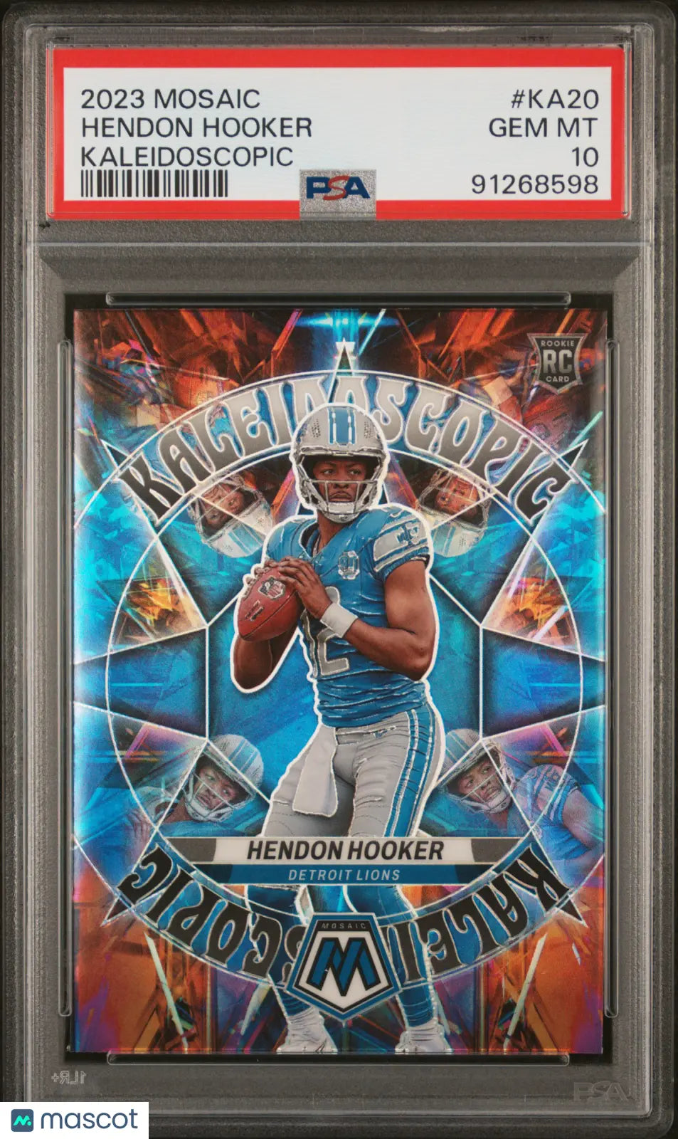 2023 Panini Mosaic Kaleidoscopic Hendon Hooker Rookie Card PSA 10 #KA 20 - Perfect for Football Collectors & Sports Memorabilia Enthusiasts