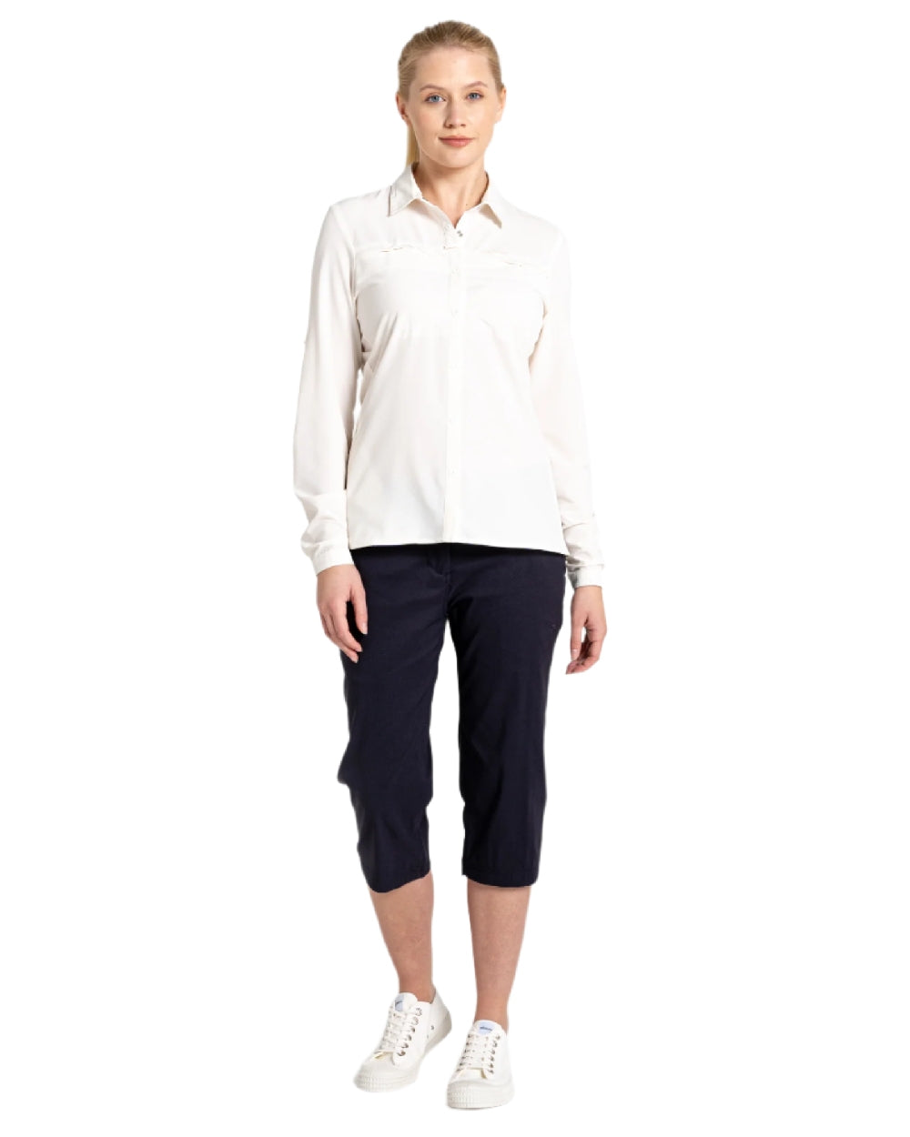 Craghoppers Kiwi Pro Crop II Trousers - Women's Outdoor Hiking Pants with UPF 50+ Sun Protection & Quick-Dry Fabric - Perfect for Hiking, Travel & Adventure Activities