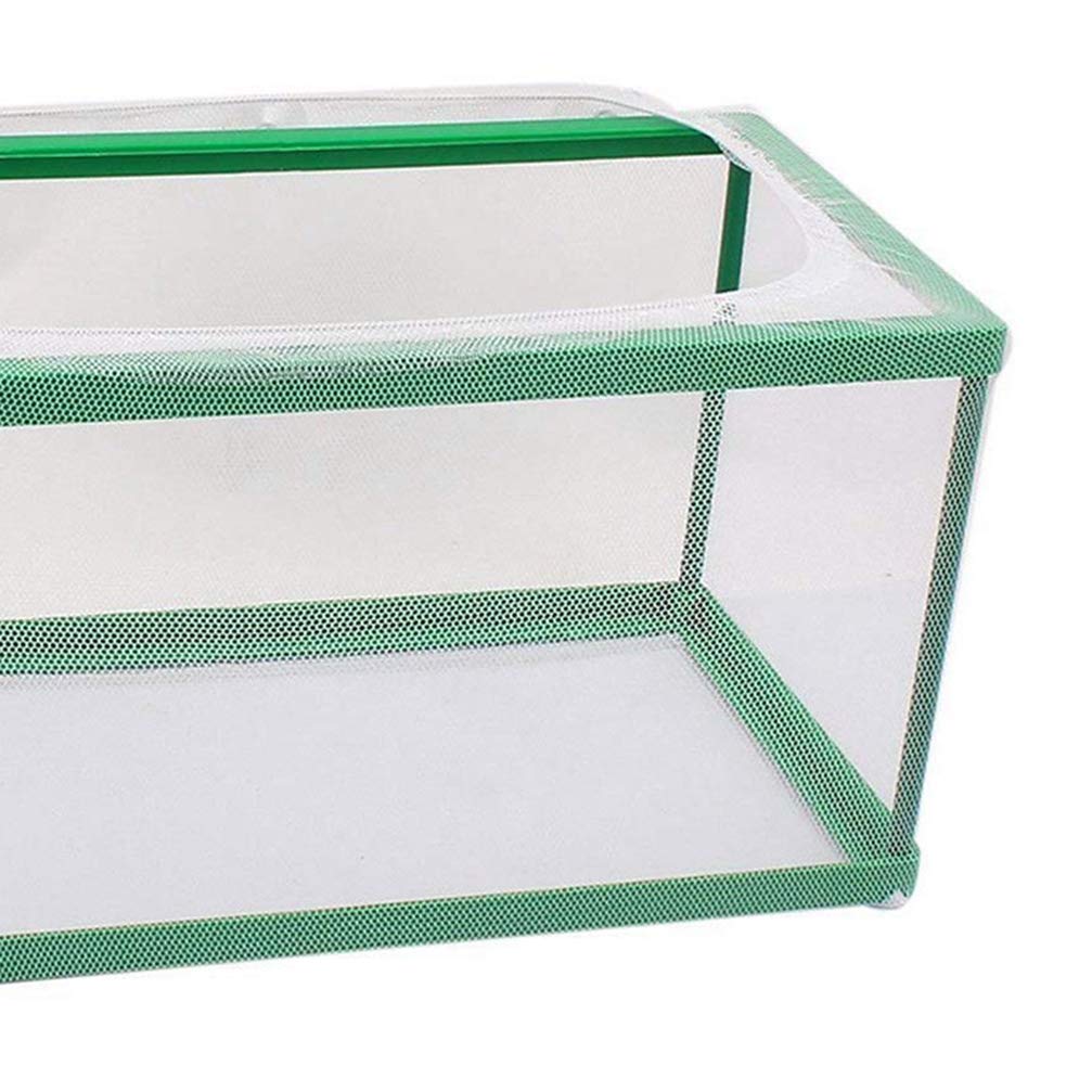 Aquarium Breeding Box - Fish Tank Hatchery & Spawning Incubator with Net (26.5x15x15cm) - Perfect for Safe Fish Breeding, Fry Protection, and Live Food Cultivation in Freshwater & Saltwater Tanks