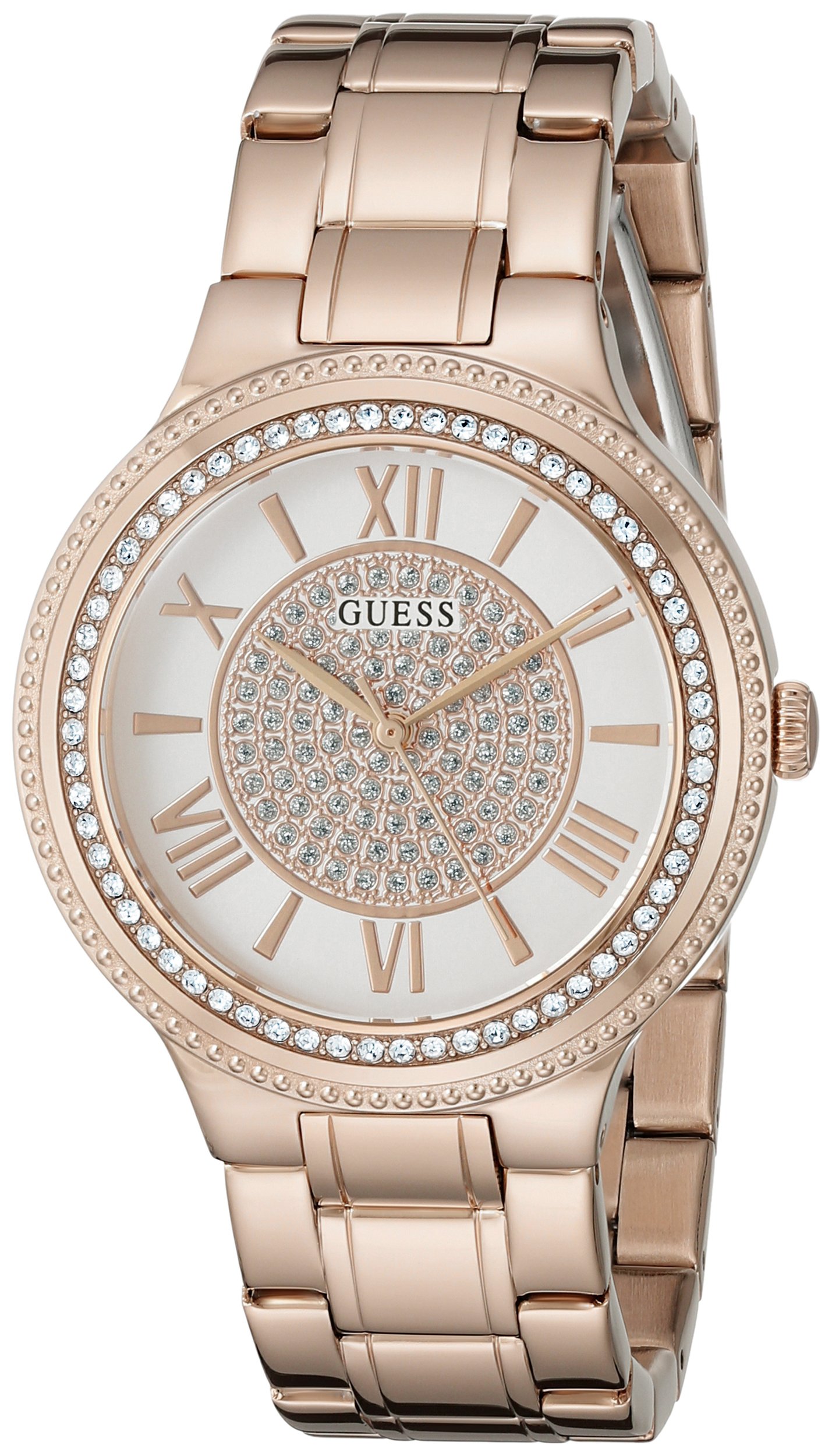 GUESS Women's Stainless Steel Crystal Accented Watch - Elegant Dress Watch for Women, Perfect for Office, Party & Special Occasions