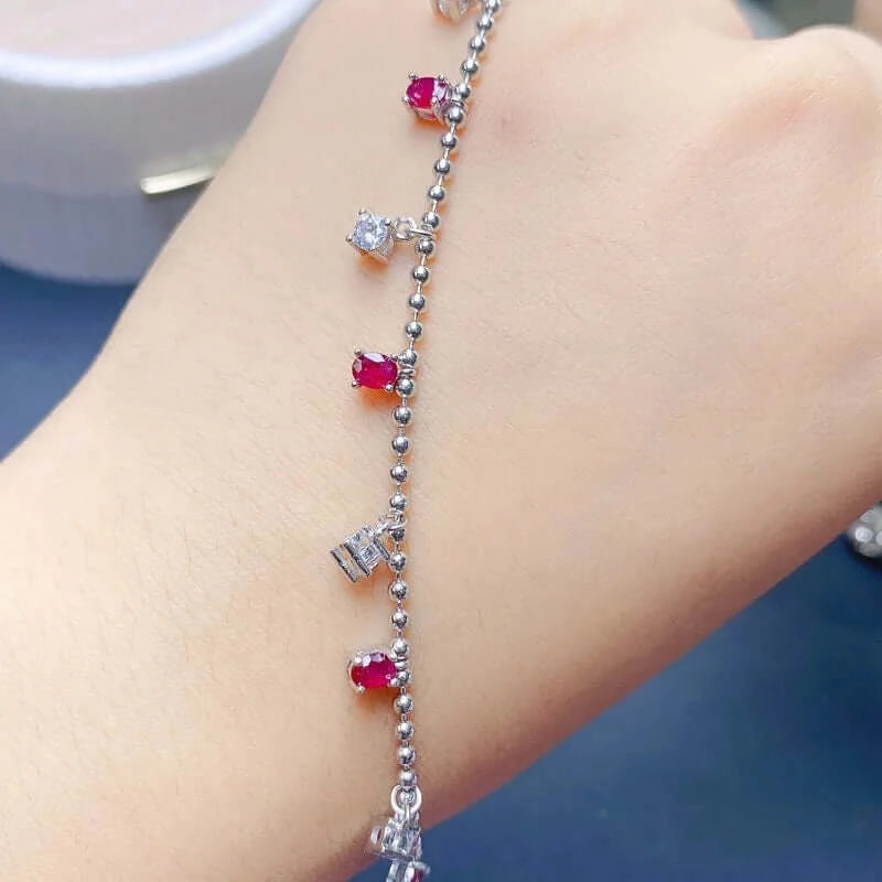 18K Platinum Tourmaline Bracelet for Libra - Elegant Zodiac Jewelry, Wisdom & Spiritual Gift for Women | Perfect for Birthdays, Anniversaries and Special Occasions