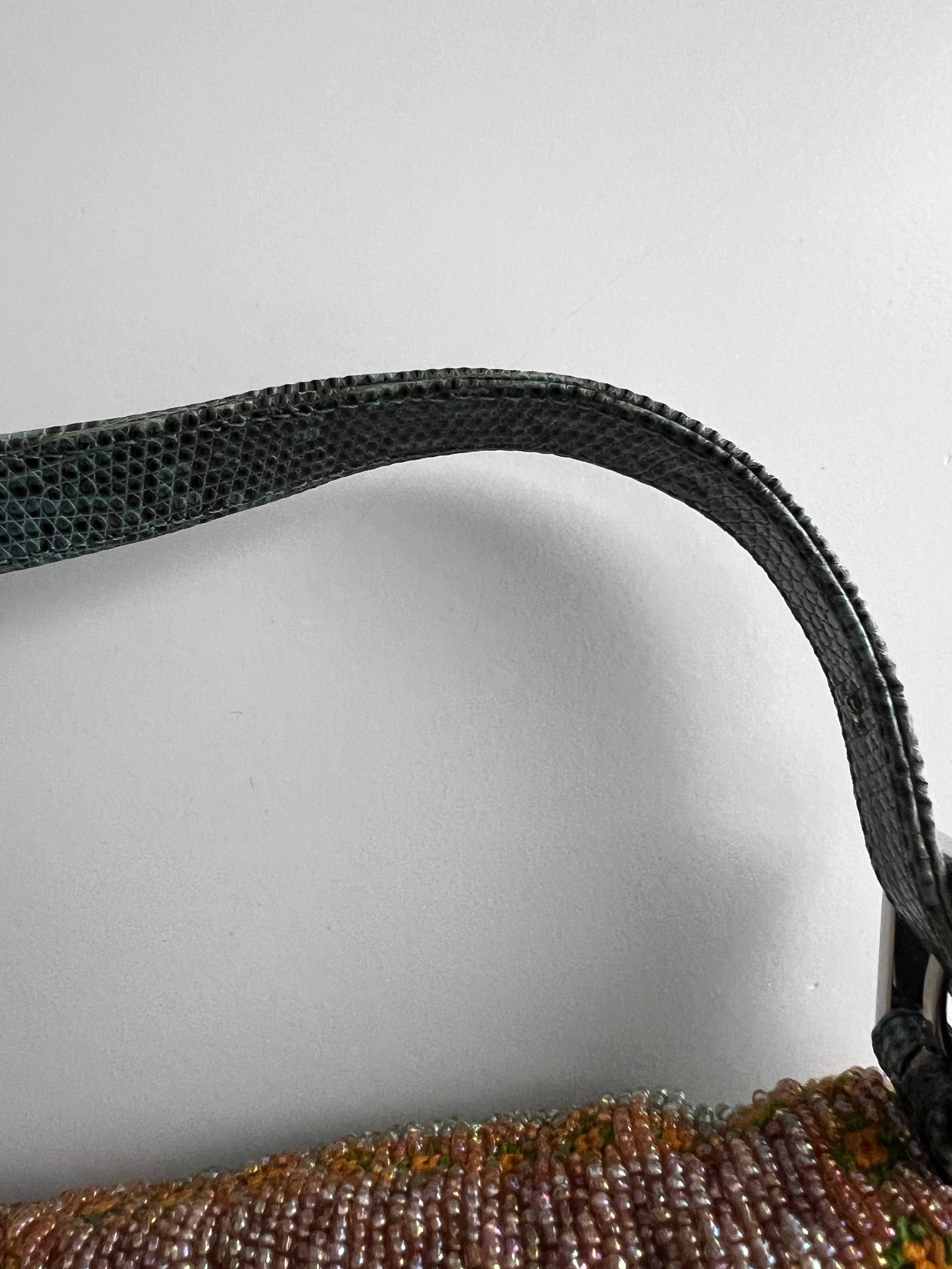 Vintage Fendi Boho Beaded Baguette Bag - Stylish Crossbody Purse for Women, Perfect for Parties, Weddings & Date Nights