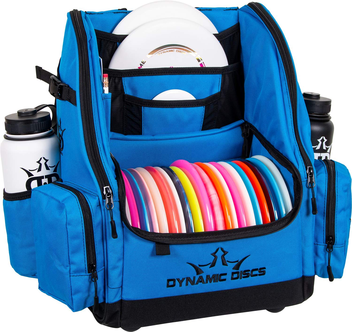 Dynamic Discs Commander Backpack - Premium 20 Disc Capacity Disc Golf Bag with 2 Deep Storage Pockets & Dual Water Bottle Holders | Durable Frisbee Golf Backpack for Tournaments, Practice & Outdoor Adventures