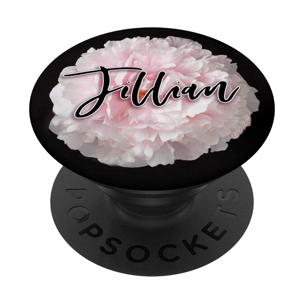 Jillian Gift Flower Pink Peony PopSockets Grip & Stand for iPhone, Samsung, iPad - Perfect for Phone Accessories, Gifts & Everyday Use