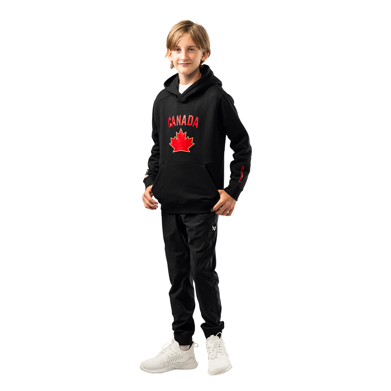 Bauer Hockey Canada Core Ultimate Hoodie for Youth - Warm & Comfortable Pullover for Ice Hockey Training & Outdoor Winter Sports