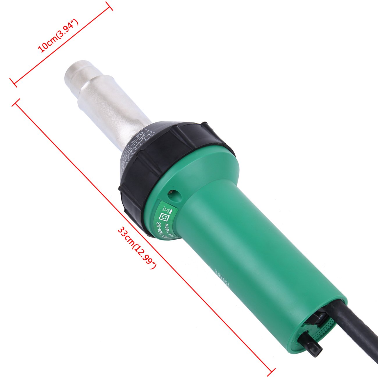 110V 1500W Hot Air Gun Welding Tool Kit - Professional PVC Plastic Flooring Welder with Heat Gun & Torch Pistol for Home Repairs, DIY Projects, and Industrial Applications