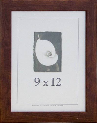 Frame USA Corporate Series 9x12 Wood Picture Frames for Art & Photos - Canadian Walnut Finish, Handcrafted in USA | Perfect for Office Decor, Home Gallery Walls & Professional Displays