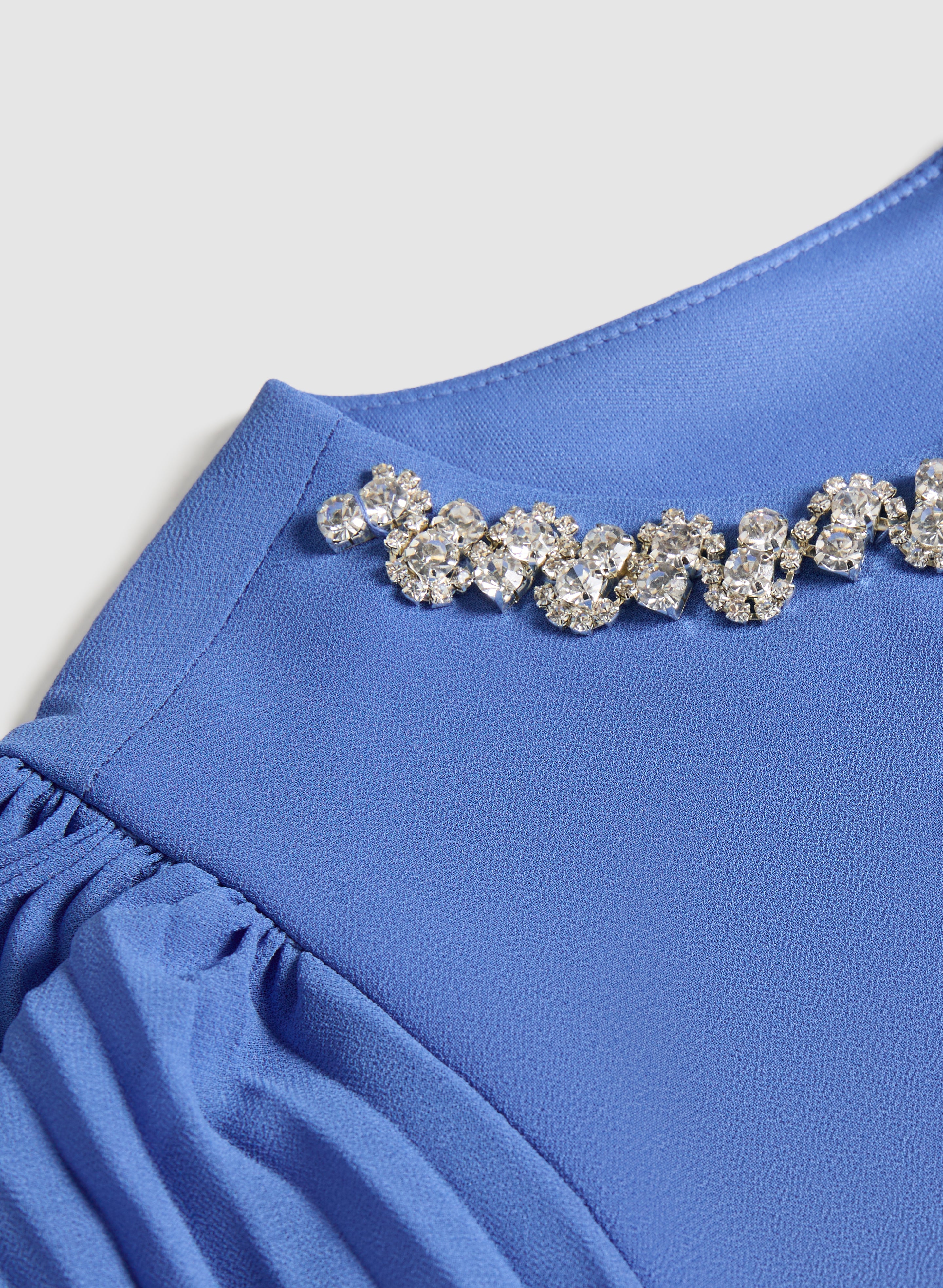Embellished Cape Sleeve Dress for Women - Elegant Long Sleeve Party Gown for Evening Events, Weddings & Special Occasions