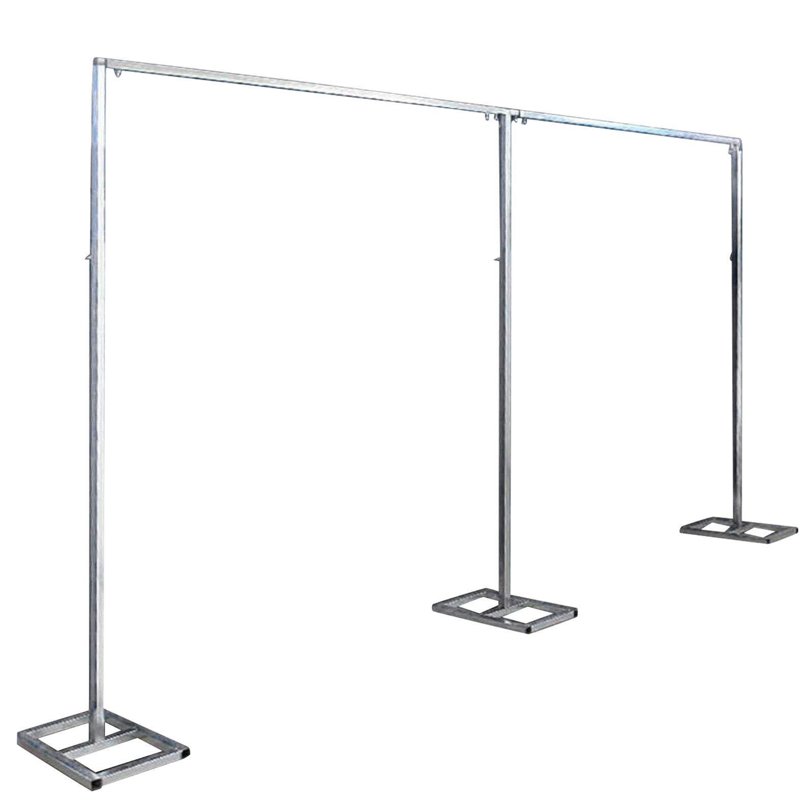 10x20ft Heavy Duty Backdrop Stand Kit - Professional Photography Background Support for Wedding, Party, Stage & Events - Durable Pipe Frame with Curtain Hooks for Photo Booth, Celebrations & Studio Shoots