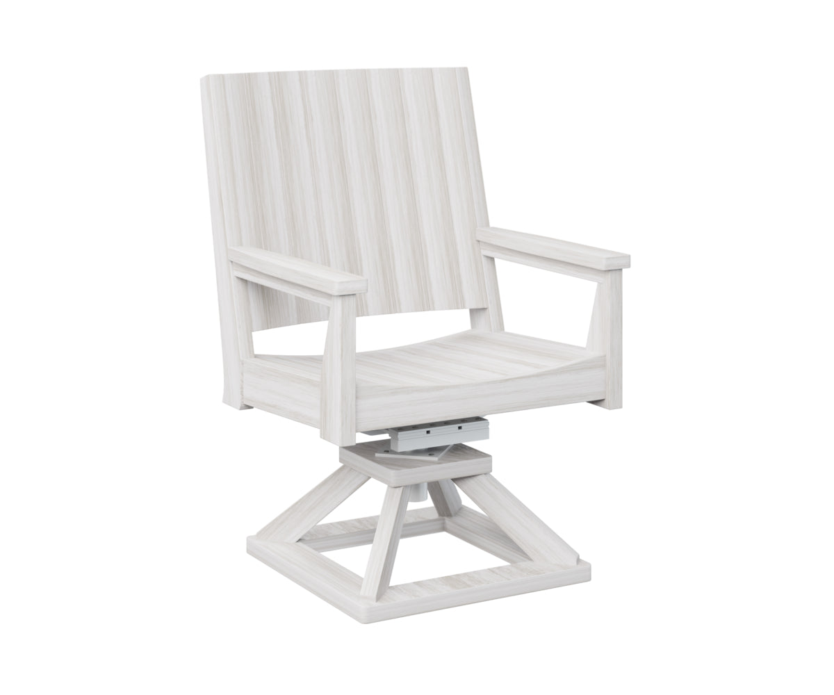 Berlin Gardens Mayhew Swivel Rocker Dining Chair - Comfortable Patio & Outdoor Seating for Restaurants, Gardens, and Decks